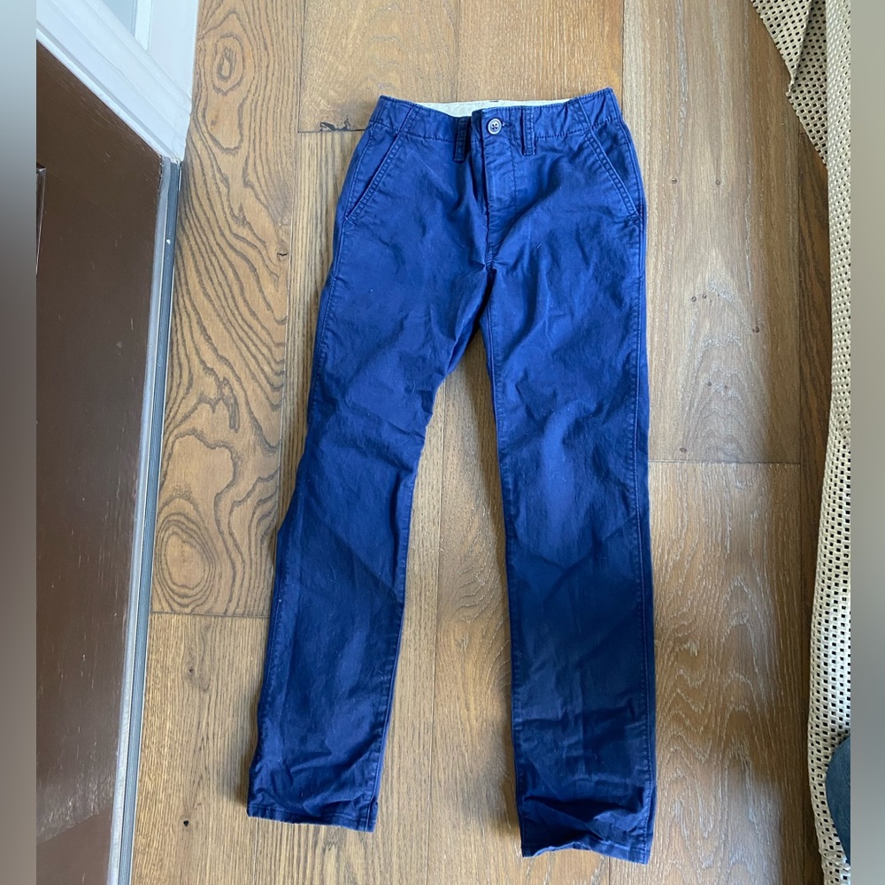 Gap boys navy chino pants 12 slim